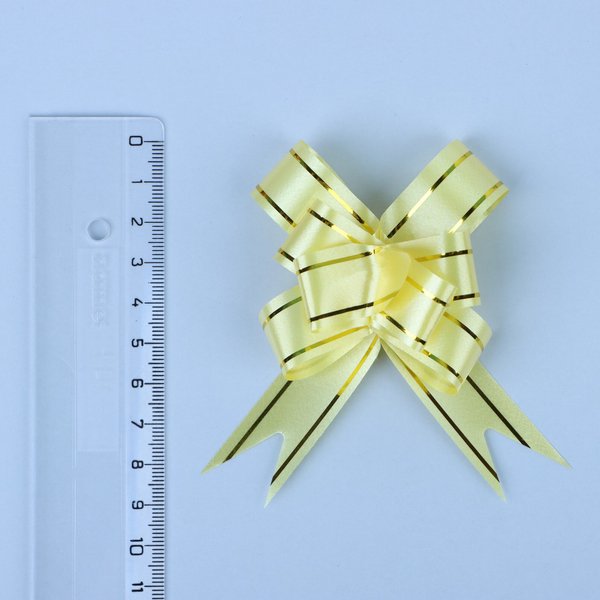 Бант-бабочка №1,8 золотая полоса, желтый 2947916