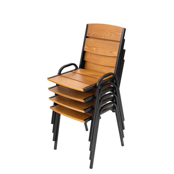 Комплект мебели для отдыха Петергоф 80см (складной стол + 4 стула) орех