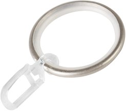 Кольца D25 бесшумное с крючком Сатин (уп 10шт)