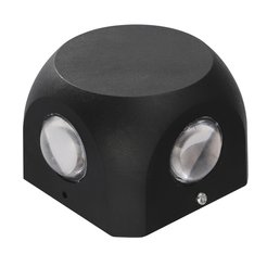 Светильник светодиодный настенный накладной Uniel ULU-P30D-4Вт 4000K IP65 BLACK