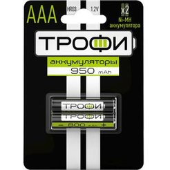 Аккумулятор Трофи HR03-2BL 950 mAh