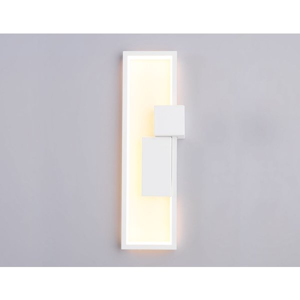 Светильник светодиодный настенный FL5222 SWH белый песок LED 3000K/4200K/6400K 24W 400х140х100мм
