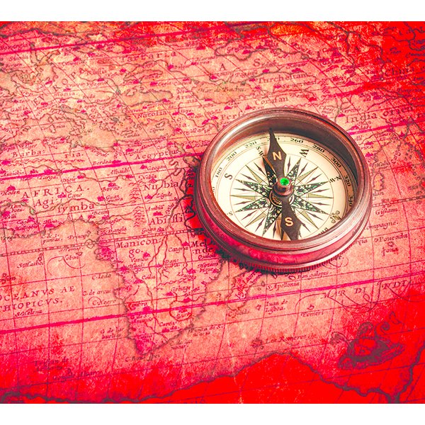 Фотообои Старый компас 300х270см виниловые на флизелиновой основе