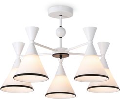 Люстра Ambrella light TR3165/5 WH/BK белый/черный 5хE27