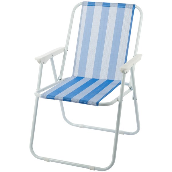 Кресло складное Weekemp Ницца 47х53см H75см, синий/белый, SC-202
