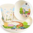 Набор детской посуды Play with Me Busy Animals 3 предм. тарелка 18,7см/миска 12,1см/стакан 270мл, полипропилен