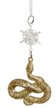 Украшение подвесное Magic Time Золотая Змея из акрила 6x1,5x12,5см арт.92964
