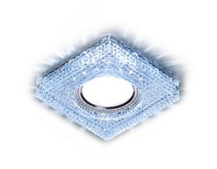 Светильник точечный встраиваемый со светодиодной лентой AMBRELLA LIGHT S272 CL/CLD хром/прозрачный MR16+3W