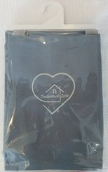 Фартук 60х70 с карманом и вышивкой серый