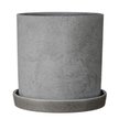 Горшок бетонный Грэй d15см h15см v1,8л, цилиндр, серый