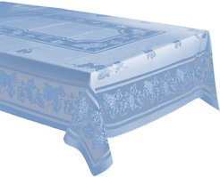 Скатерть прямоугольная Niklen 110х140см голубой, ПВХ