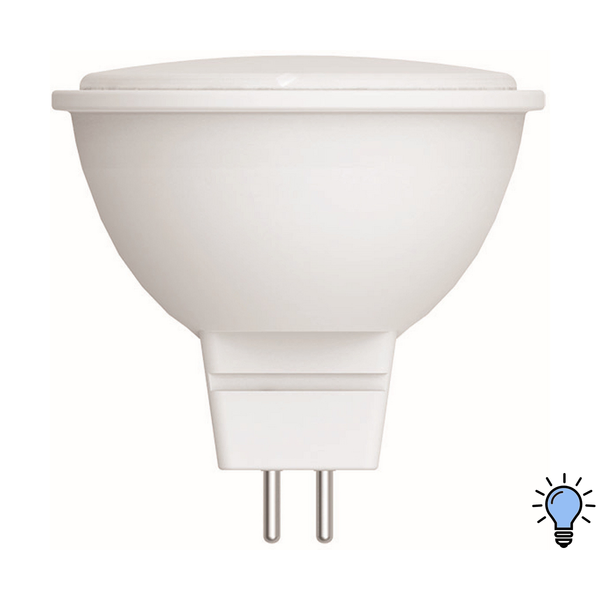 Лампа светодиодная Volpe 5Вт GU5.3 6500K свет холодный белый