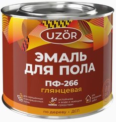 Эмаль для пола ПФ-266 УЗОР серая (1,8кг)