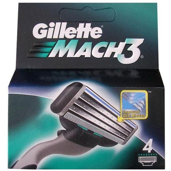 Кассеты сменные д/бритья Gillette Mach3 4шт