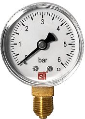Манометр радиальный STI Ø50мм,6бар (G1/4")