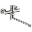 Смеситель для ванны ESKO Chicago CG 31 нержавеющая сталь, в комплекте с душевыми аксессуарами