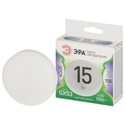 Лампочка светодиодная ЭРА GREEN LINE LED GX-15W-865-GX53 GL GX53 15 Вт таблетка холодный свет