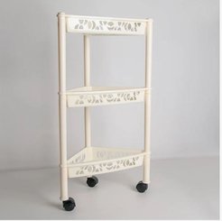 Этажерка 3х-секционная угловая Люкс (на колесиках)