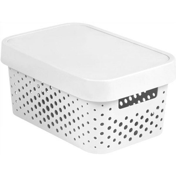 Коробка д/хранения Curver Infinity 4,5л 27x19x12см,белый,с крышкой,пластик