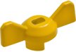 Ручка-бабочка усиленная, для крана желтая, 1/2"-3/4"