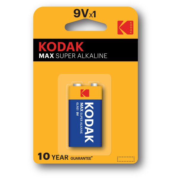 Батарейка алкалиновая Kodak 6LR61-1BL MAX SUPER крона 1шт