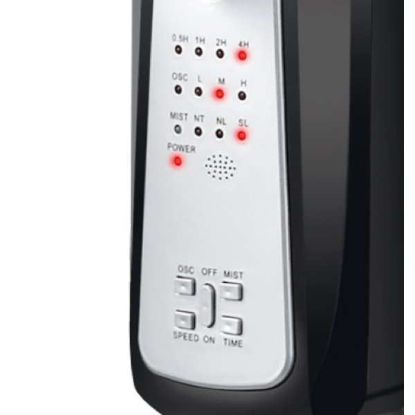 Вентилятор напольный LEX -8350 90Вт с увлажнителем воздуха, черный