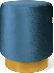 Банкетка Sheffilton SHT-B8 35х45х35см Морская глубина/золото