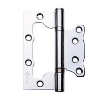 Петля без врезки Qually 100х75х2,5 10075-2BBCh хром 2шт