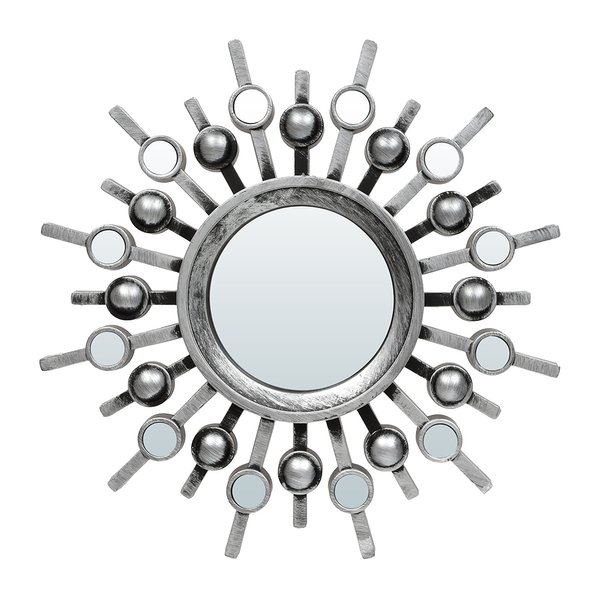 Комплект декоративных зеркал Беладжио 3шт D-25см, серебро