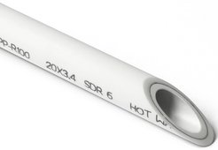 Труба полипропиленовая армированная фольгой в центре Pro Aqua DUO SDR6 d20мм, длина 4м
