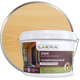 Лак тонированный акриловый Лакра Бесцветный глянцевый (2,5кг) 357965 ...