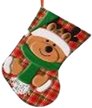 Носок рождественский Медвежонок 23х35см SYWZA-1225030