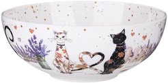 Салатник Lefard Lavander Cats 850мл 17,5х6,5см фарфор
