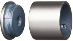 Держатель D20 торцевой сталь матовая