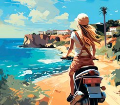 Картина на холсте Italien weekend арт.8245027 40х50