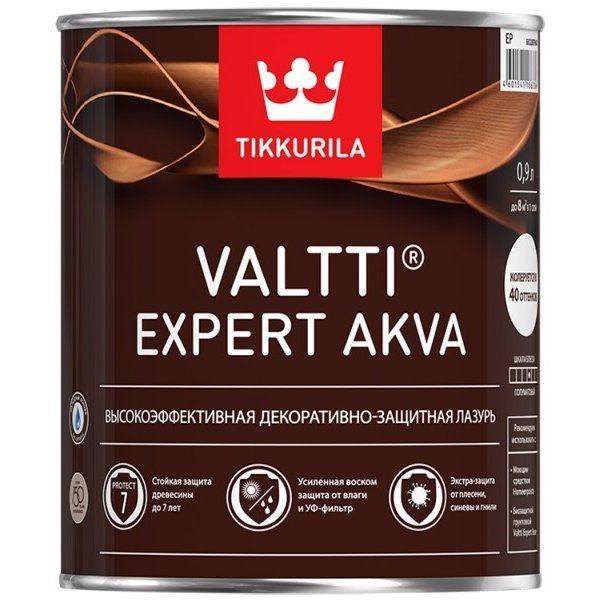 Антисептик декоративный Valtti Expert Akva EP 0,9л