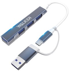 Разветвитель 4 порта USB Walker WHUB-11