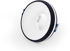 Светильник точечный встраиваемый Ambrella light MR16 с акрилом TN3322 SBK/FR черный песок/белый матовый