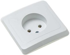 Розетка встраиваемая Schneider Electric Этюд PC16-001b без заземления цвет белый