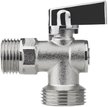 Кран латунный угловой MasterProf Compact 1/2"х3/4" наружная резьба,ручка сверху