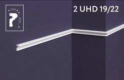Молдинг стеновой ударопрочный UHD 19/22 13x13х2000мм