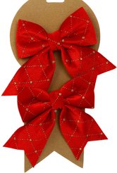 Набор бантов 2шт 12х15см красный SYHDJA-3225004