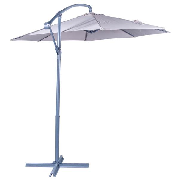 Зонт садовый d3,0м, стойка d48мм, 8 ребер, бежевый, с крестовиной, S9002