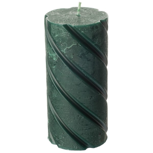 Свеча столбик рустик 70х150 темно-зеленый