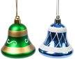 Украшение подвесное Колокольчики синий и зеленый 15X16X6см 2шт 79310 Украшение подвесное Колокольчики синий и зеленый 15X16X6см 2шт 79310