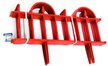Заборчик садовый пластиковый Color-X 60х40см 5 секций красный