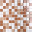 Мозаика Tessare 30,0х30,0х0,4см стекло бело-бежевый шт(HJM08)