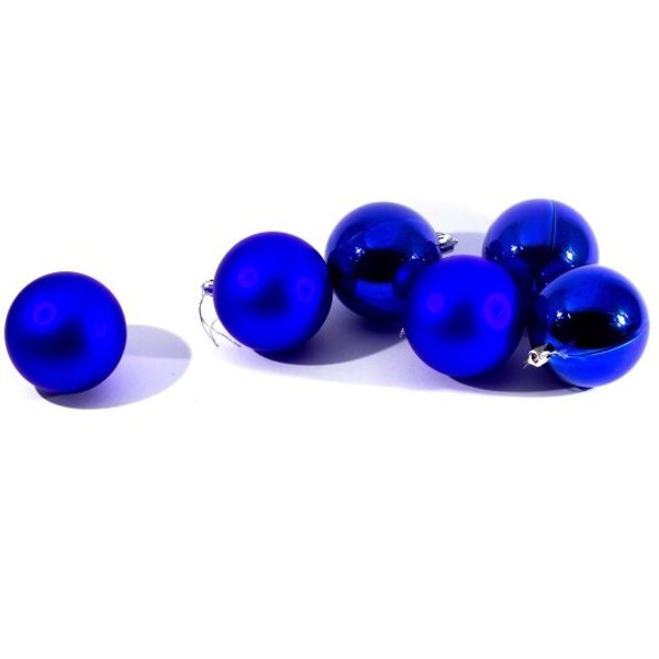 Набор из 6 шаров 80мм синий SY-1433-8