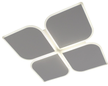 Люстра светодиодная управляемая AERO 70W 4F-ON/OFF- 455x455x57-WHITE/WHITE-220-IP20