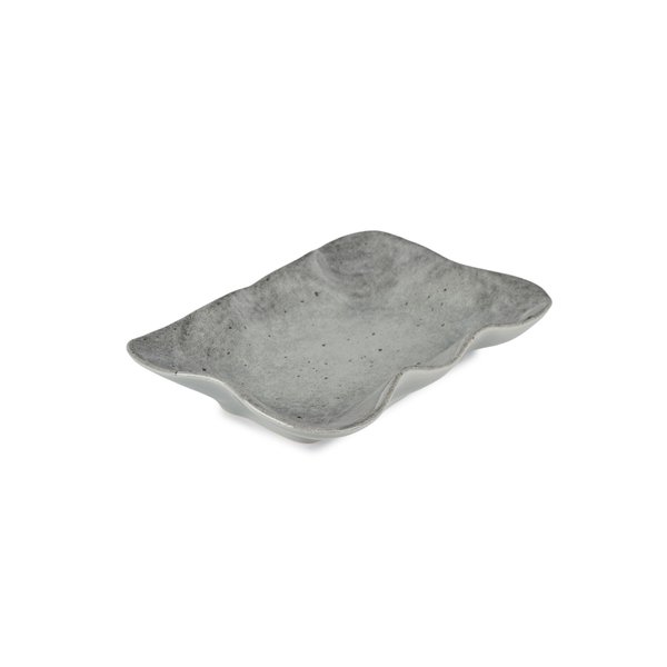 Блюдо овальное Domenik Stone 26х8х16см серый, керамика